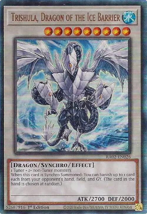 Trishula, Dragon of the Ice Barrier (PUR) RA02-EN026 card from 25th Anniversary Rarity Collection II