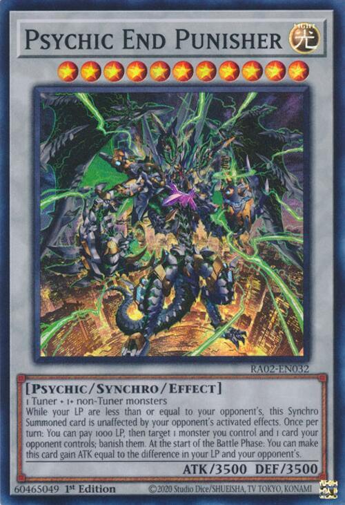 Psychic End Punisher RA02-EN032 card from 25th Anniversary Rarity Collection II