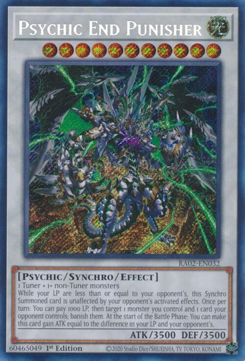 Psychic End Punisher (Secret Rare) RA02-EN032 card from 25th Anniversary Rarity Collection II