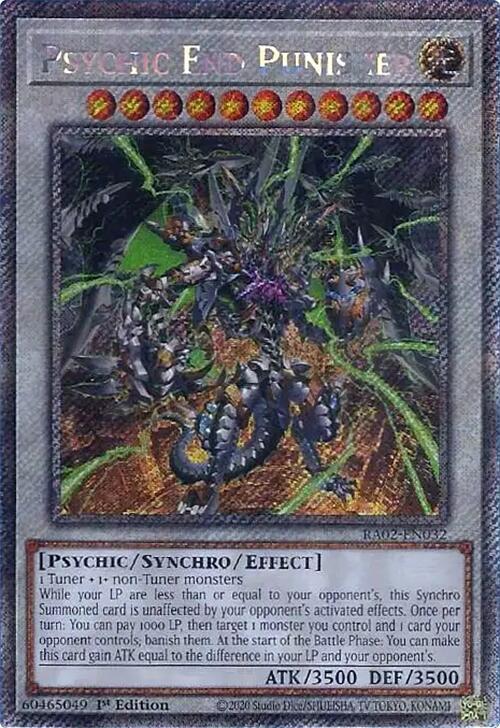 Psychic End Punisher (Platinum Secret Rare) RA02-EN032 card from 25th Anniversary Rarity Collection II
