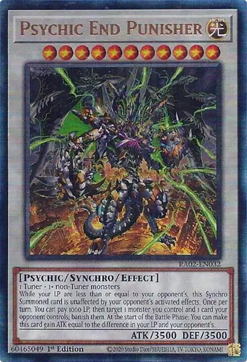 Psychic End Punisher (PUR) RA02-EN032 card from 25th Anniversary Rarity Collection II