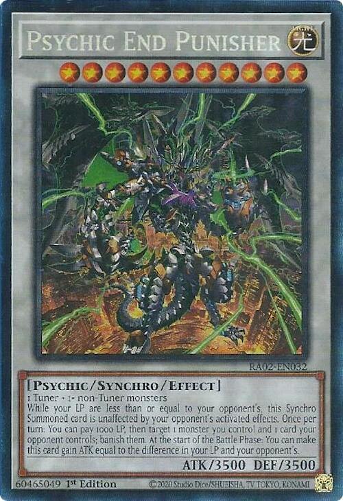 Psychic End Punisher (PCR) RA02-EN032 card from 25th Anniversary Rarity Collection II