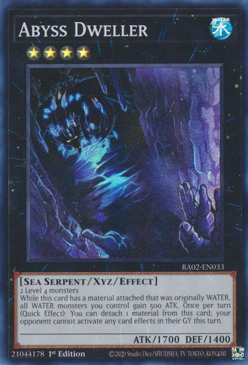 Abyss Dweller RA02-EN033 card from 25th Anniversary Rarity Collection II