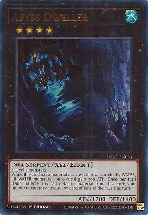Abyss Dweller (UR) RA02-EN033 card from 25th Anniversary Rarity Collection II