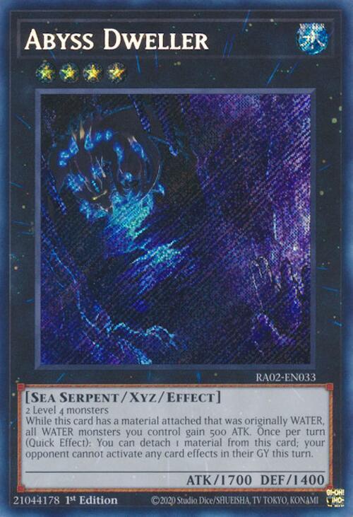 Abyss Dweller (Secret Rare) RA02-EN033 card from 25th Anniversary Rarity Collection II