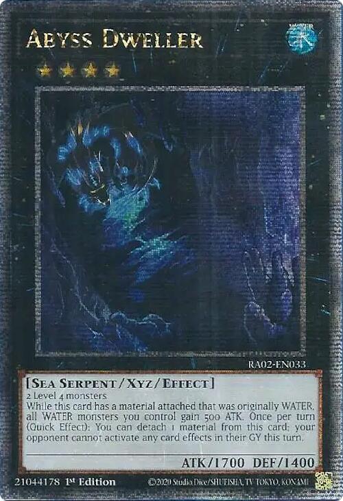 Abyss Dweller (Quarter Century Secret Rare) RA02-EN033 card from 25th Anniversary Rarity Collection II