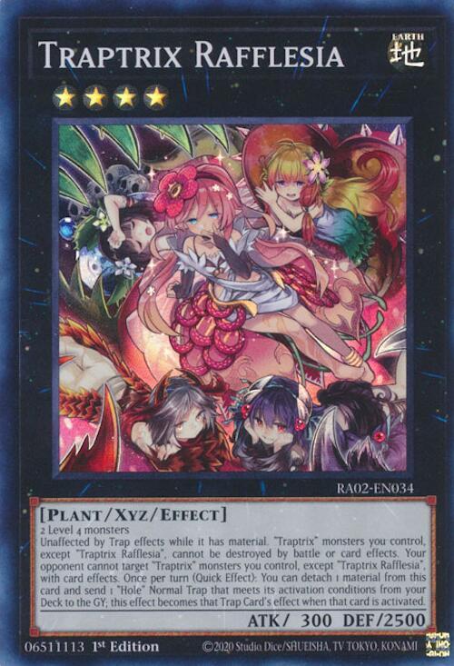 Traptrix Rafflesia RA02-EN034 card from 25th Anniversary Rarity Collection II