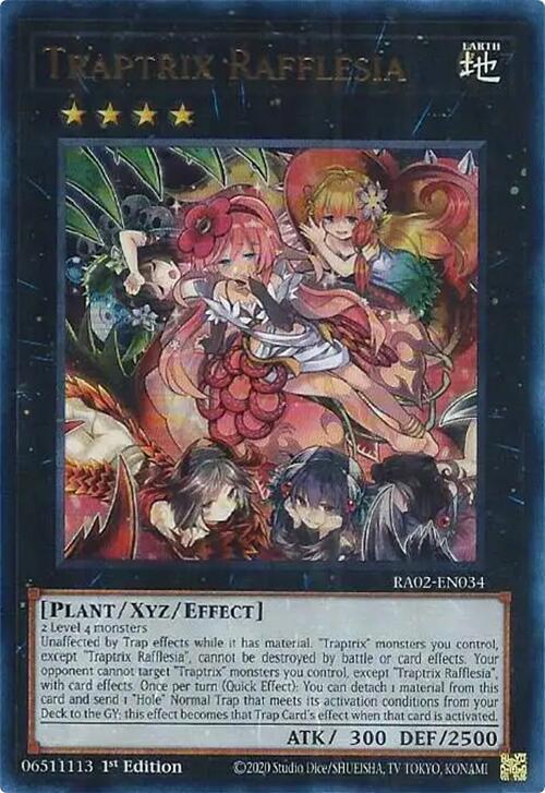 Traptrix Rafflesia (UR) RA02-EN034 card from 25th Anniversary Rarity Collection II