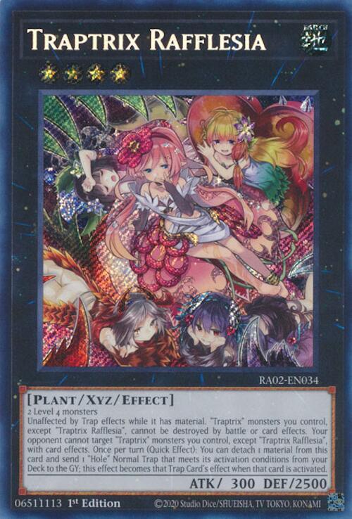 Traptrix Rafflesia (Secret Rare) RA02-EN034 card from 25th Anniversary Rarity Collection II