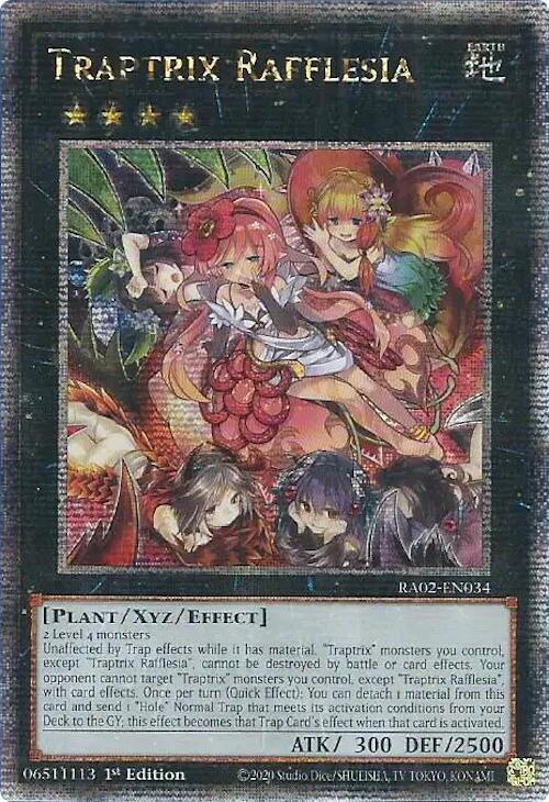 Traptrix Rafflesia (Quarter Century Secret Rare) RA02-EN034 card from 25th Anniversary Rarity Collection II