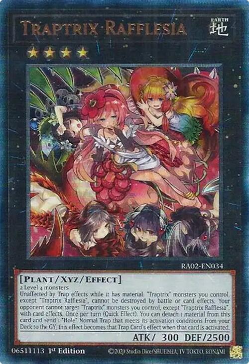 Traptrix Rafflesia (PUR) RA02-EN034 card from 25th Anniversary Rarity Collection II