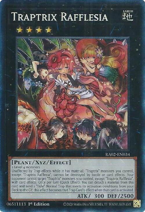 Traptrix Rafflesia (PCR) RA02-EN034 card from 25th Anniversary Rarity Collection II