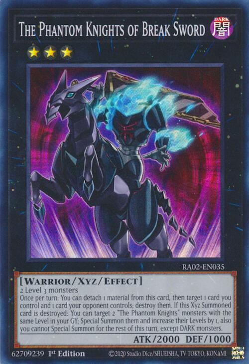 The Phantom Knights of Break Sword RA02-EN035 card from 25th Anniversary Rarity Collection II