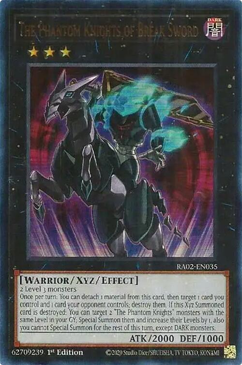 The Phantom Knights of Break Sword (UR) RA02-EN035 card from 25th Anniversary Rarity Collection II