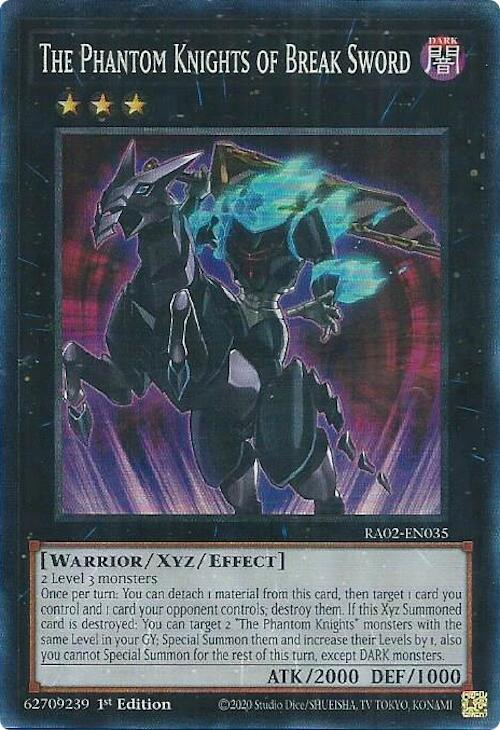 The Phantom Knights of Break Sword (PCR) RA02-EN035 card from 25th Anniversary Rarity Collection II