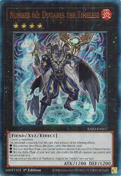 Number 60: Dugares the Timeless (PUR) RA02-EN037 card from 25th Anniversary Rarity Collection II