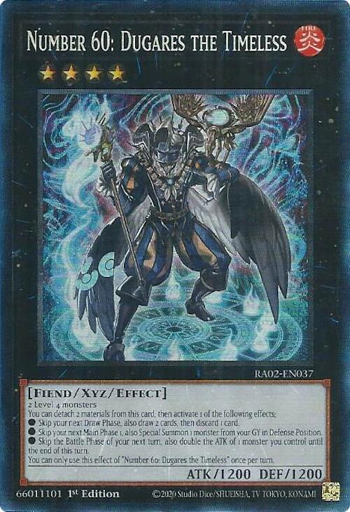 Number 60: Dugares the Timeless (PCR) RA02-EN037 card from 25th Anniversary Rarity Collection II