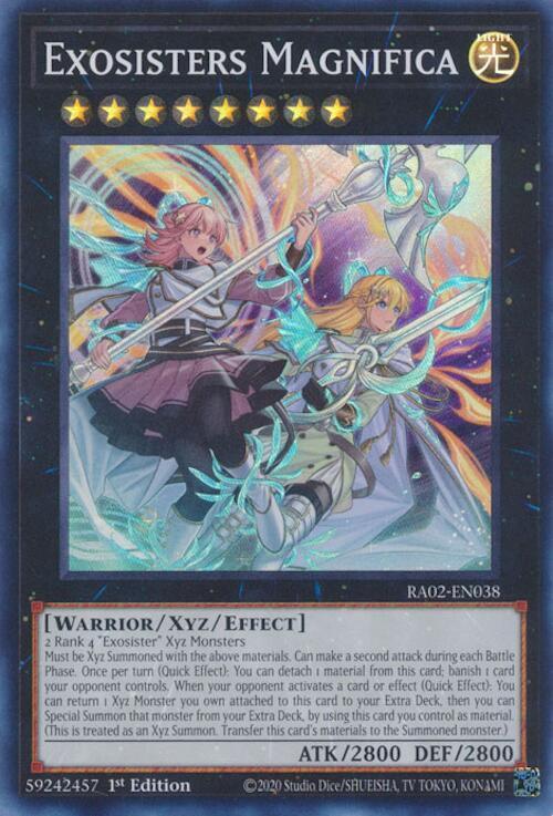 Exosisters Magnifica RA02-EN038 card from 25th Anniversary Rarity Collection II
