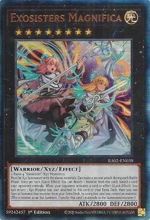 Exosisters Magnifica (PUR) RA02-EN038 card from 25th Anniversary Rarity Collection II