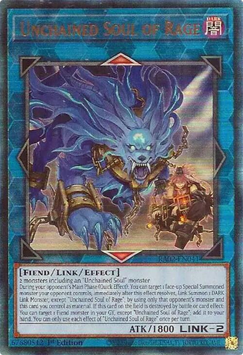 Unchained Soul of Rage (PUR) RA02-EN041 card from 25th Anniversary Rarity Collection II