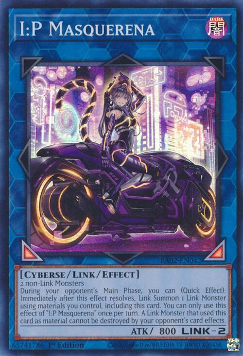 I:P Masquerena (Alternate Art) RA02-EN042 card from 25th Anniversary Rarity Collection II