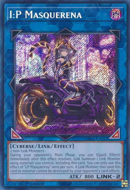 I:P Masquerena (Alternate Art) (Secret Rare) RA02-EN042 card from 25th Anniversary Rarity Collection II