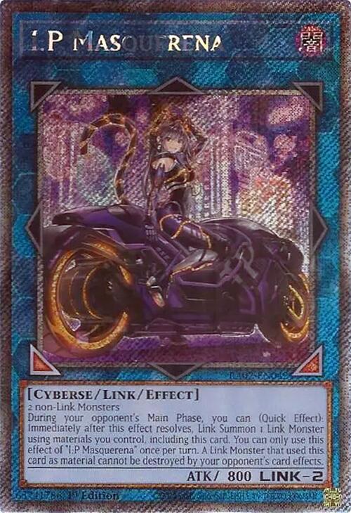 I:P Masquerena (Alternate Art) (Platinum Secret Rare) RA02-EN042 card from 25th Anniversary Rarity Collection II