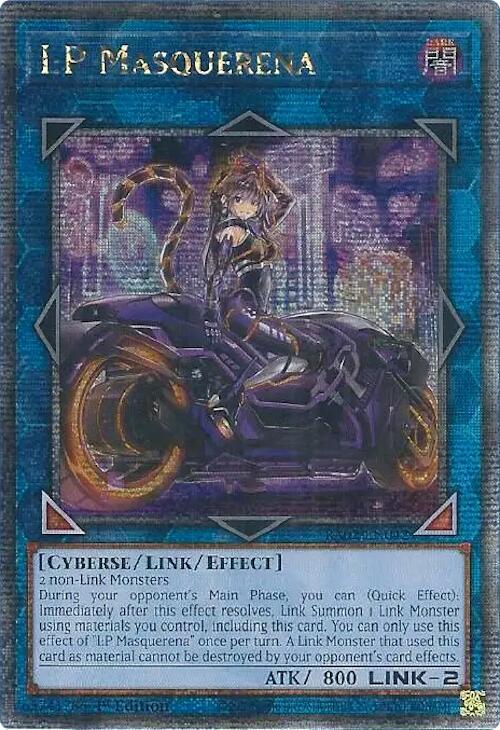 I:P Masquerena (Alternate Art) (Quarter Century Secret Rare) RA02-EN042 card from 25th Anniversary Rarity Collection II