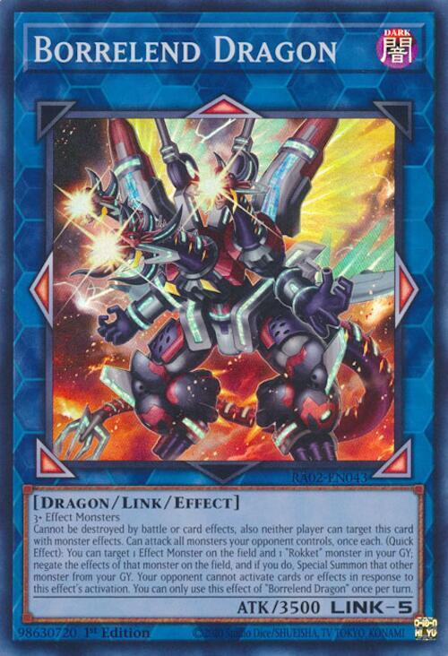 Borrelend Dragon RA02-EN043 card from 25th Anniversary Rarity Collection II