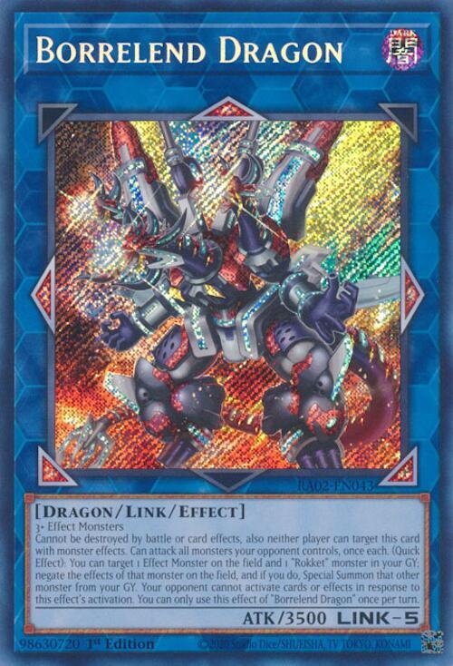 Borrelend Dragon (Secret Rare) RA02-EN043 card from 25th Anniversary Rarity Collection II