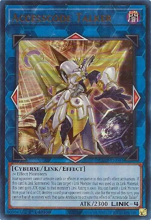 Accesscode Talker (UR) RA02-EN044 card from 25th Anniversary Rarity Collection II
