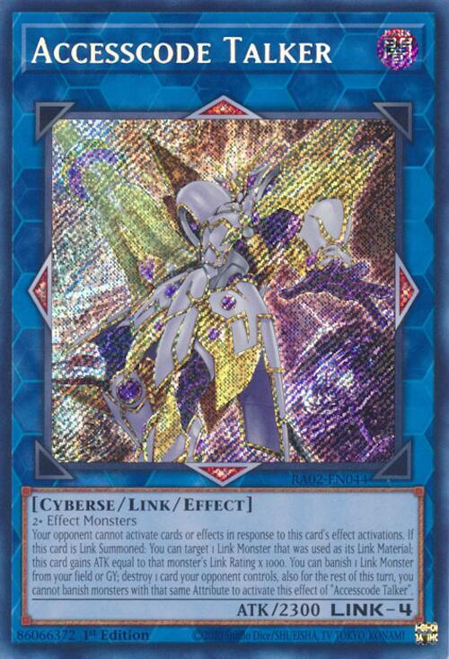 Accesscode Talker (Secret Rare) RA02-EN044 card from 25th Anniversary Rarity Collection II