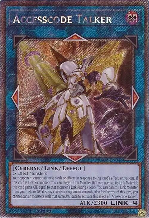Accesscode Talker (Platinum Secret Rare) RA02-EN044 card from 25th Anniversary Rarity Collection II