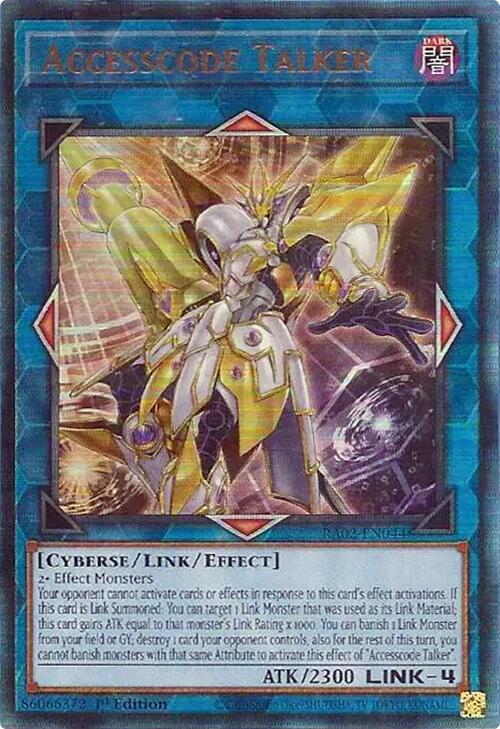 Accesscode Talker (PUR) RA02-EN044 card from 25th Anniversary Rarity Collection II