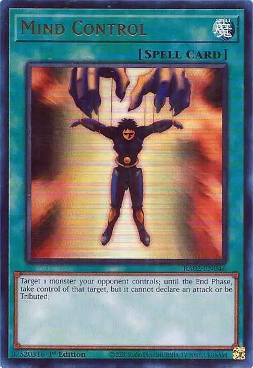 Mind Control (UR) RA02-EN046 card from 25th Anniversary Rarity Collection II