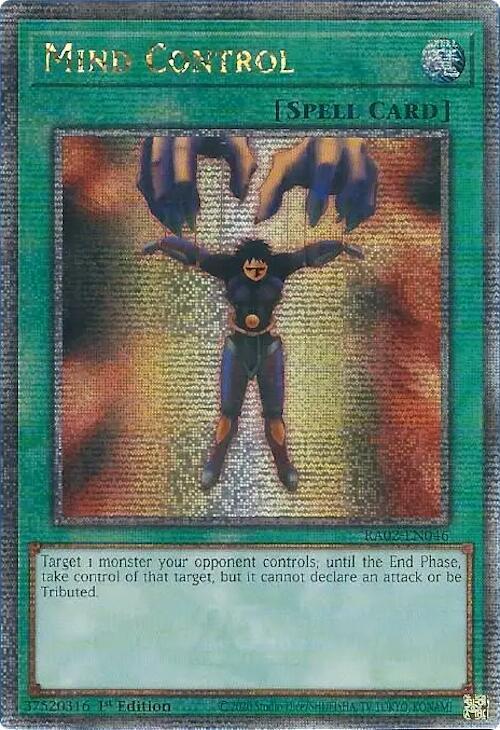 Mind Control (Quarter Century Secret Rare) RA02-EN046 card from 25th Anniversary Rarity Collection II