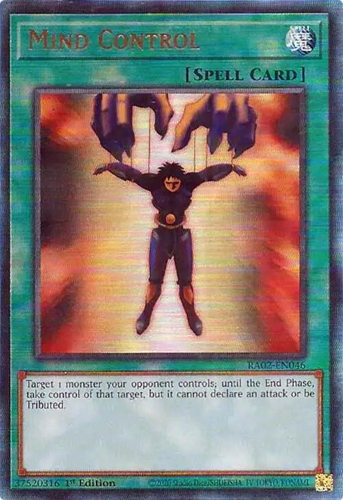Mind Control (PUR) RA02-EN046 card from 25th Anniversary Rarity Collection II