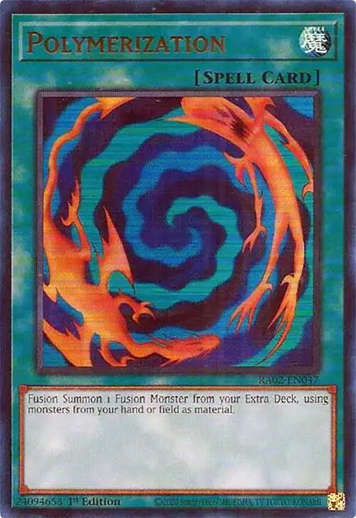 Polymerization (UR) RA02-EN047 card from 25th Anniversary Rarity Collection II