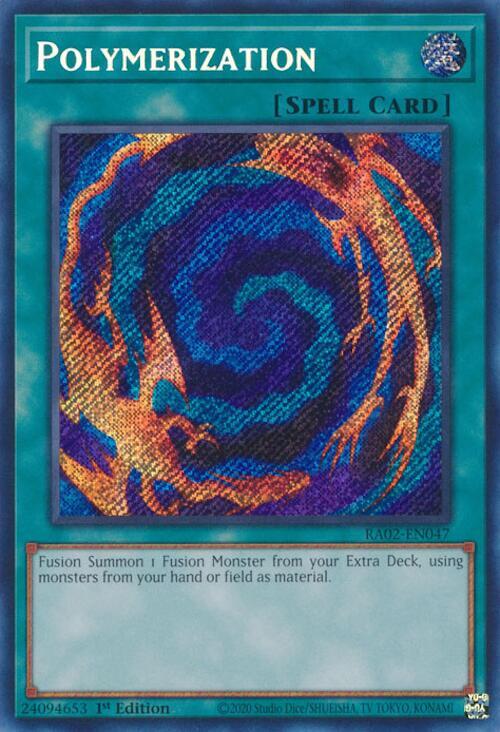 Polymerization (Secret Rare) RA02-EN047 card from 25th Anniversary Rarity Collection II