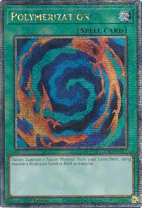Polymerization (Quarter Century Secret Rare) RA02-EN047 card from 25th Anniversary Rarity Collection II