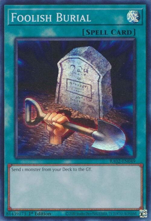 Foolish Burial RA02-EN049 card from 25th Anniversary Rarity Collection II