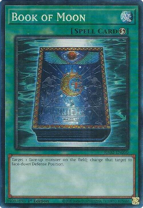 Book of Moon (PCR) RA02-EN050 card from 25th Anniversary Rarity Collection II