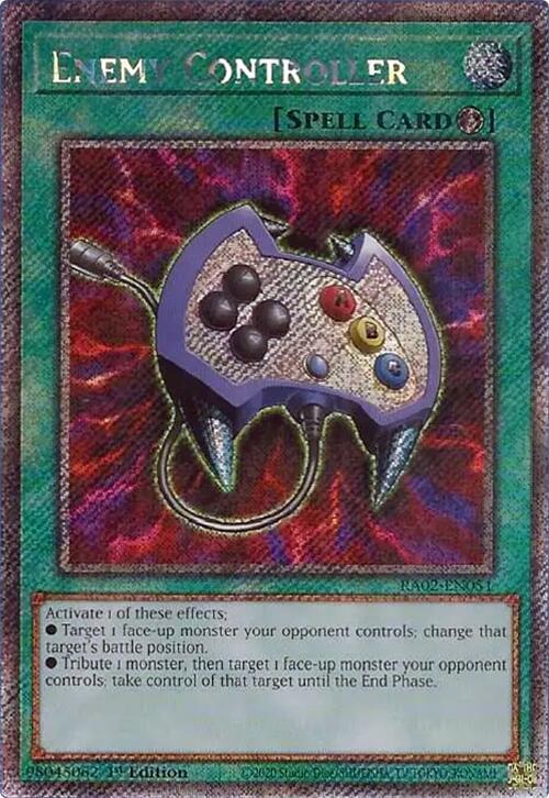 Enemy Controller (Platinum Secret Rare) RA02-EN051 card from 25th Anniversary Rarity Collection II