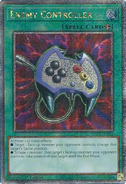 Enemy Controller (Quarter Century Secret Rare) RA02-EN051 card from 25th Anniversary Rarity Collection II