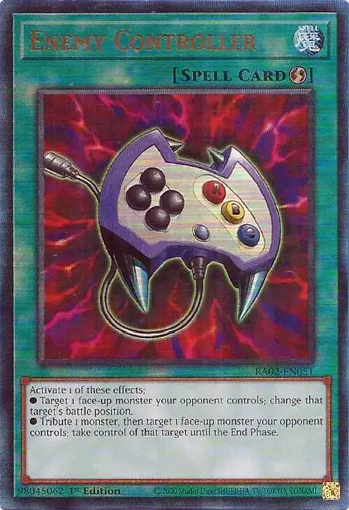 Enemy Controller (PUR) RA02-EN051 card from 25th Anniversary Rarity Collection II