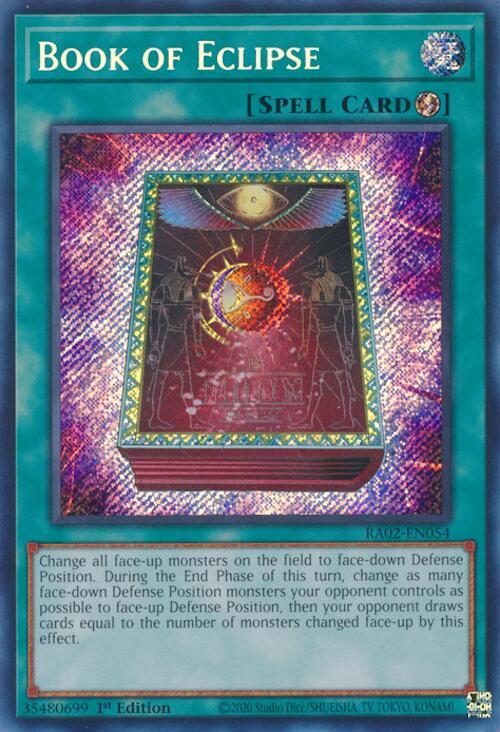 Book of Eclipse (Secret Rare) RA02-EN054 card from 25th Anniversary Rarity Collection II