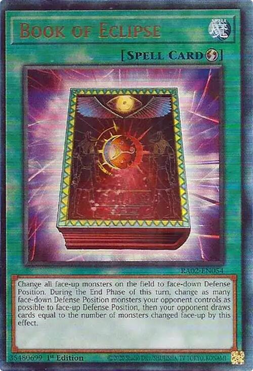 Book of Eclipse (PUR) RA02-EN054 card from 25th Anniversary Rarity Collection II