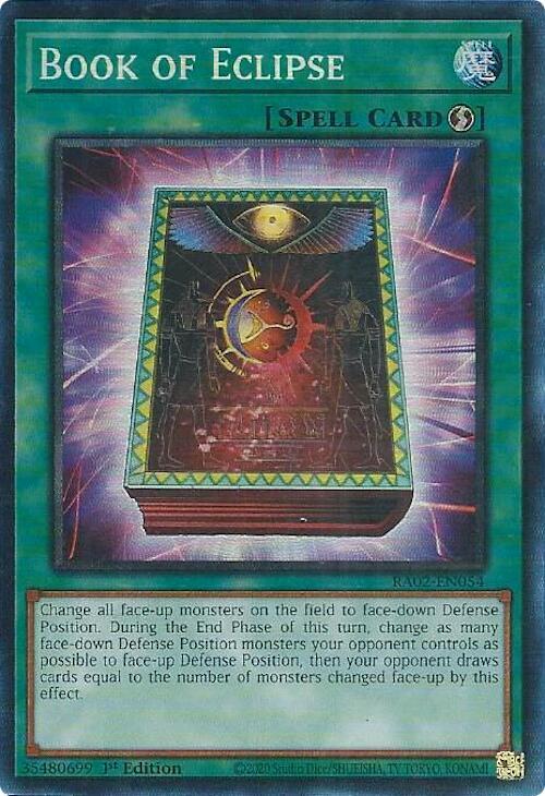 Book of Eclipse (PCR) RA02-EN054 card from 25th Anniversary Rarity Collection II