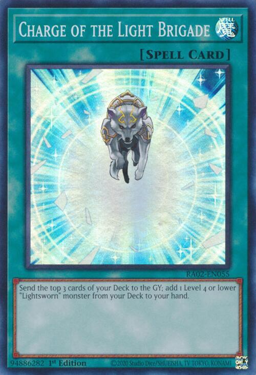 Charge of the Light Brigade RA02-EN055 card from 25th Anniversary Rarity Collection II