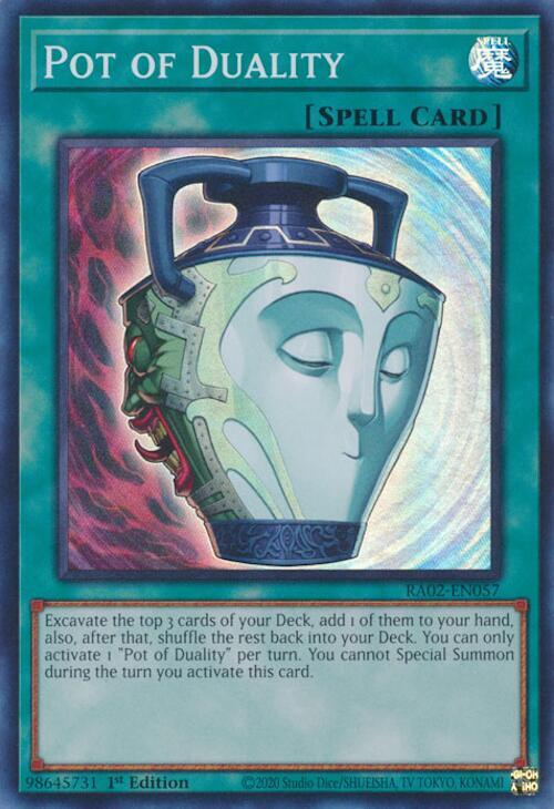 Pot of Duality RA02-EN057 card from 25th Anniversary Rarity Collection II